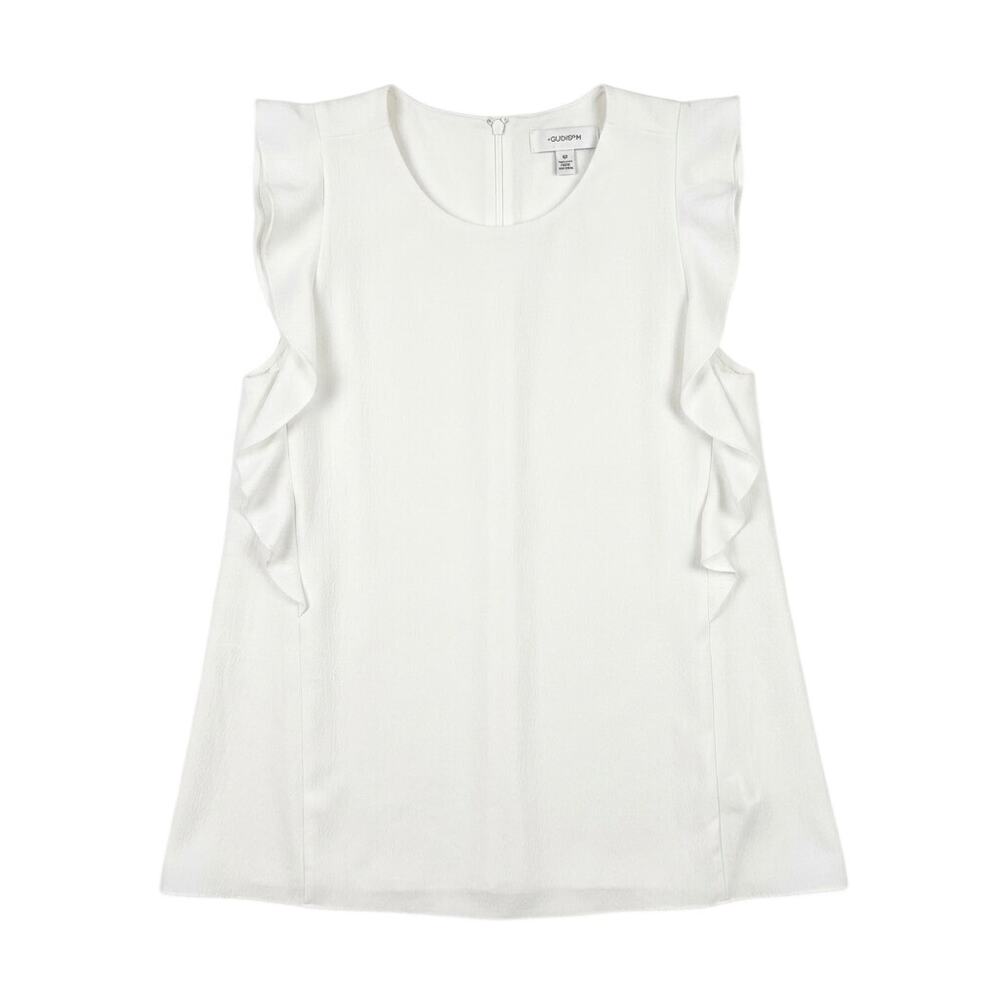 Carven Ruffle Sleeveless Blouse Size 38/M